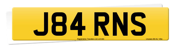 Registration number J84 RNS